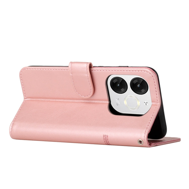 For itel A80 Stitching Calf Texture Buckle Leather Phone Case