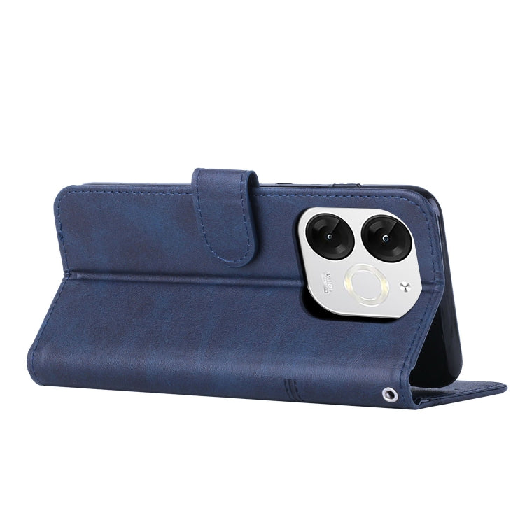For itel A80 Stitching Calf Texture Buckle Leather Phone Case
