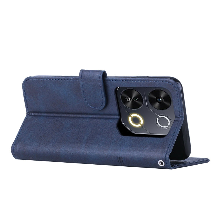 For itel P65 Stitching Calf Texture Buckle Leather Phone Case