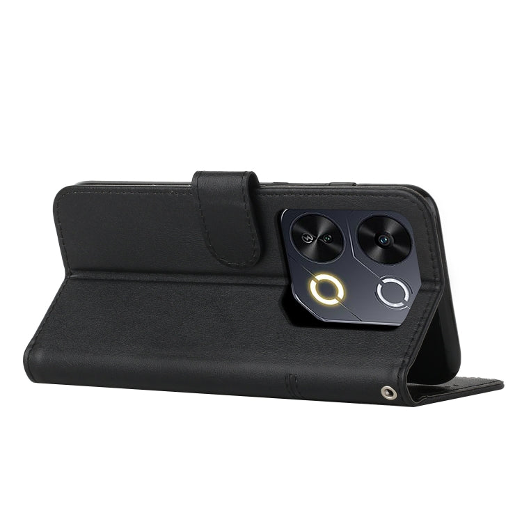 For itel P65 Stitching Calf Texture Buckle Leather Phone Case