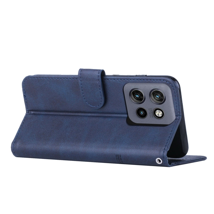 For Motorola Edge 50 Neo Stitching Calf Texture Buckle Leather Phone Case