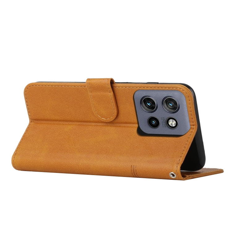 For Motorola Edge 50 Neo Stitching Calf Texture Buckle Leather Phone Case