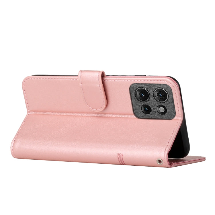 For Motorola Edge 50 Stitching Calf Texture Buckle Leather Phone Case
