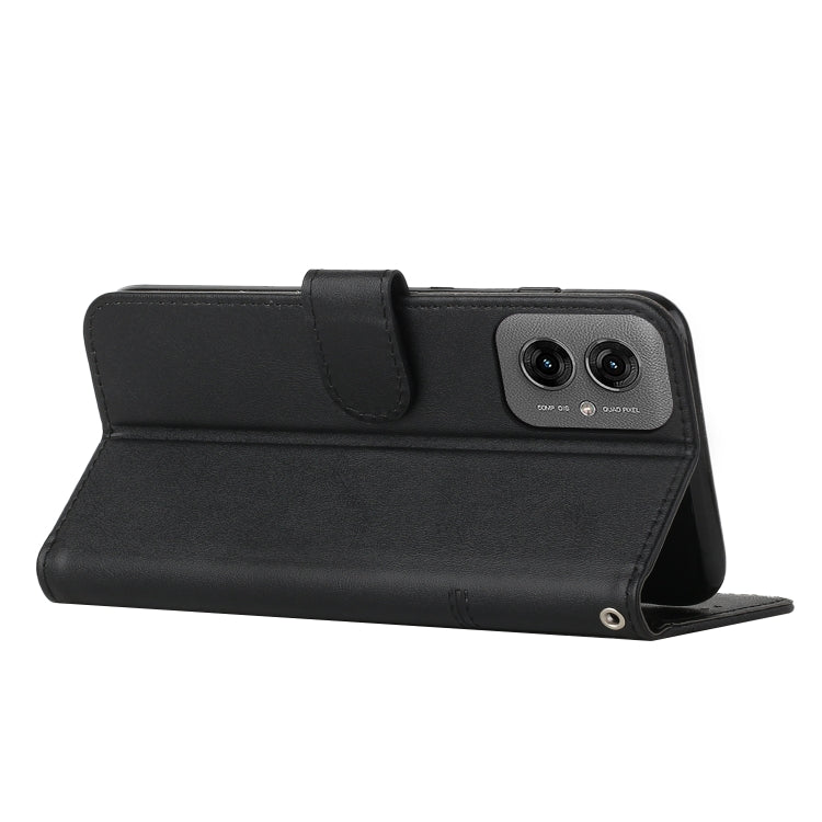 For Motorola Moto G55 Stitching Calf Texture Buckle Leather Phone Case