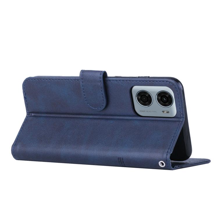 For Motorola Moto G05 Stitching Calf Texture Buckle Leather Phone Case