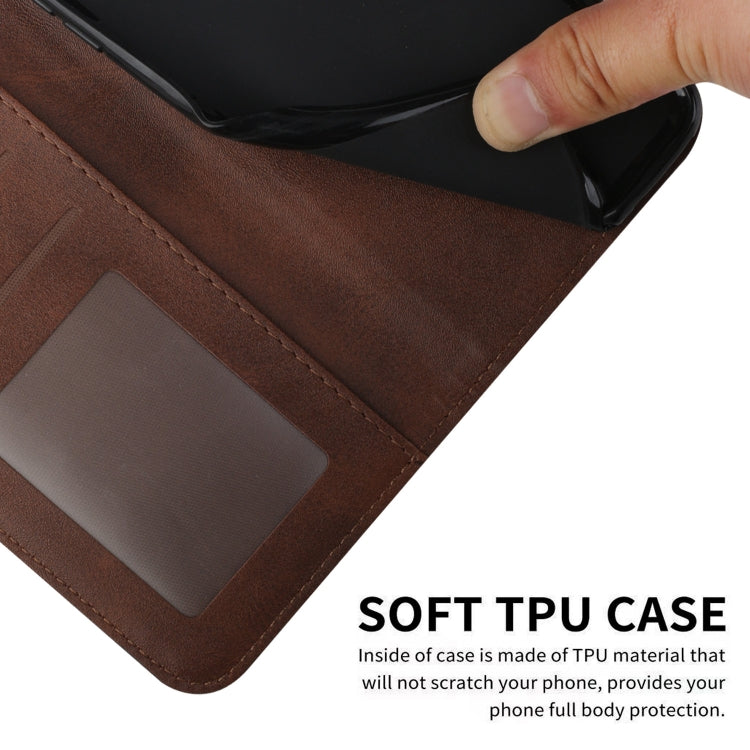 For OPPO A60 4G Stitching Calf Texture Buckle Leather Phone Case