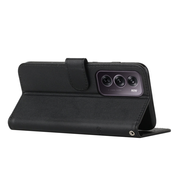For OPPO Reno12 Pro Global Stitching Calf Texture Buckle Leather Phone Case