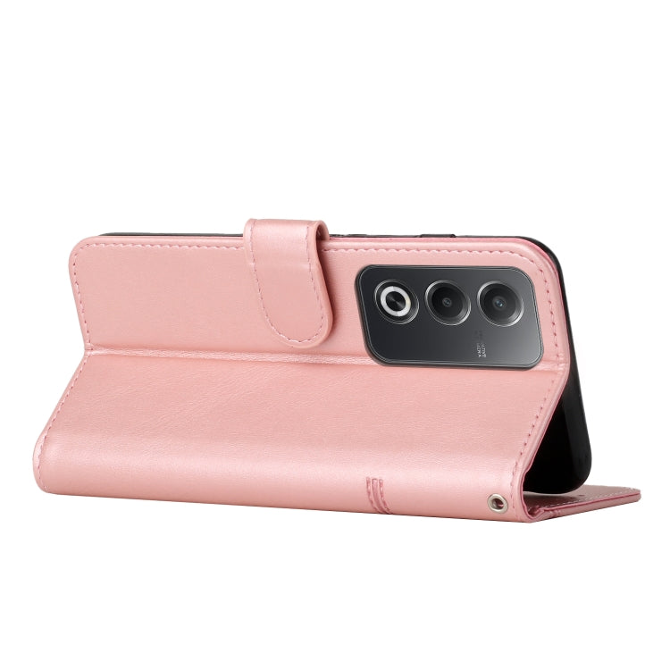 For OPPO A3 Pro Stitching Calf Texture Buckle Leather Phone Case
