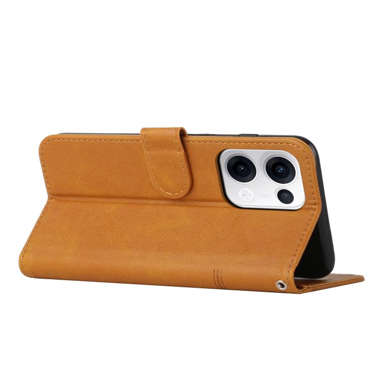 For OPPO Reno13 5G Global Stitching Calf Texture Buckle Leather Phone Case