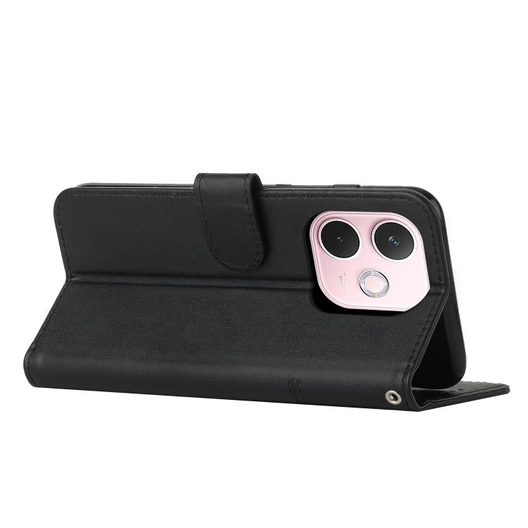 For OPPO A5 Pro 5G Global Stitching Calf Texture Buckle Leather Phone Case