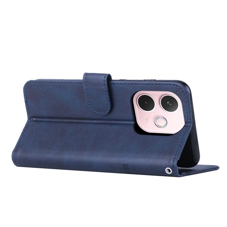 For OPPO A5 Pro 5G Global Stitching Calf Texture Buckle Leather Phone Case