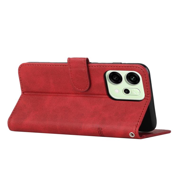 For OPPO Reno14 Pro 5G Global Stitching Calf Texture Buckle Leather Phone Case