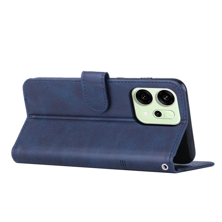 For OPPO Reno14 Pro 5G Global Stitching Calf Texture Buckle Leather Phone Case