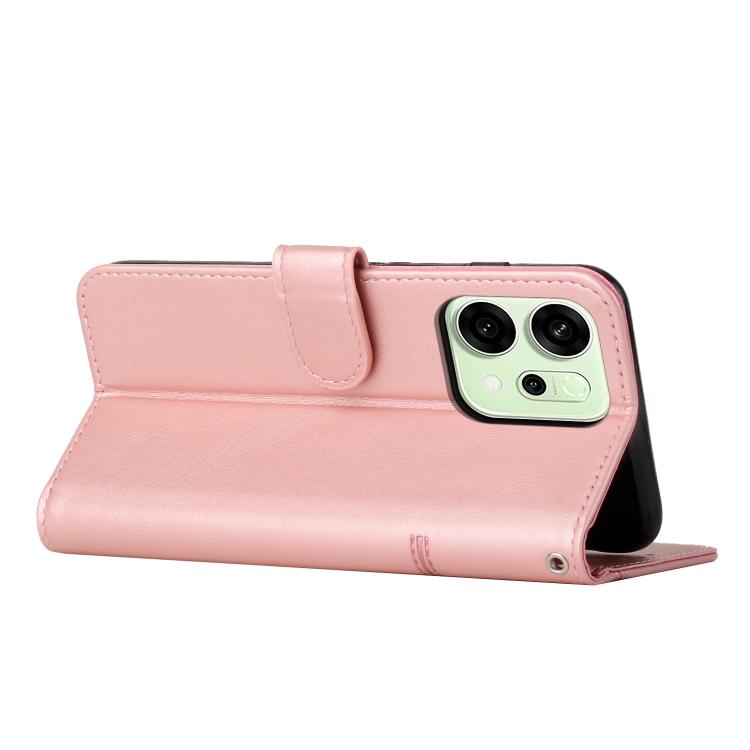For OPPO Reno14 Pro 5G Global Stitching Calf Texture Buckle Leather Phone Case