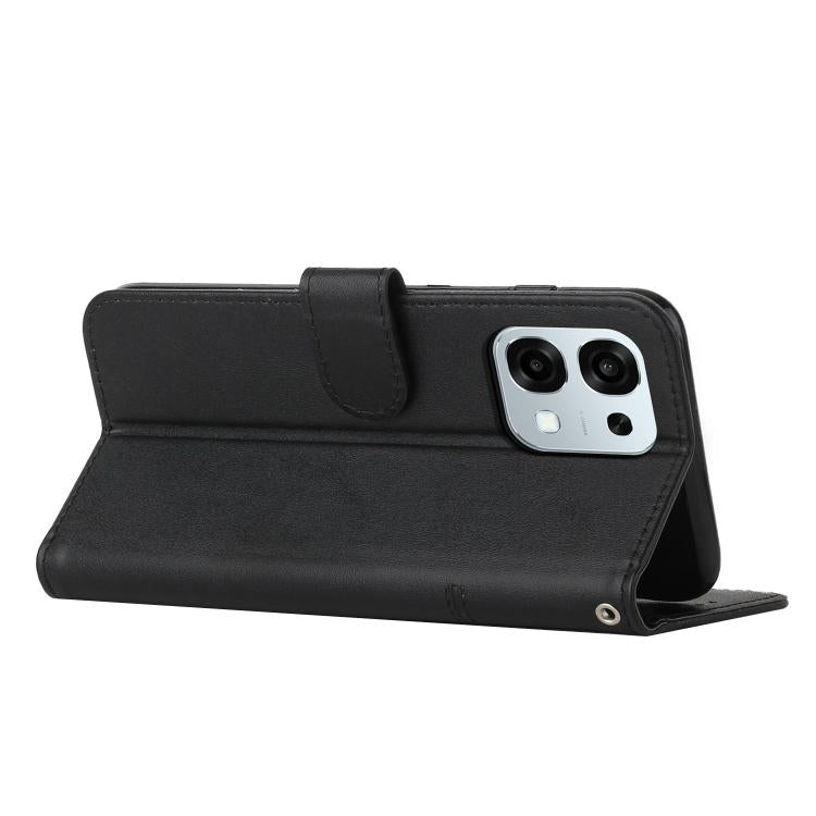 For OPPO F31 5G / A6 Pro Global 5G Stitching Calf Texture Buckle Leather Phone Case