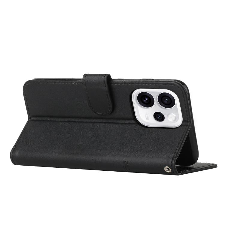 For OPPO Reno15 Pro Max 5G Global Stitching Calf Texture Buckle Leather Phone Case