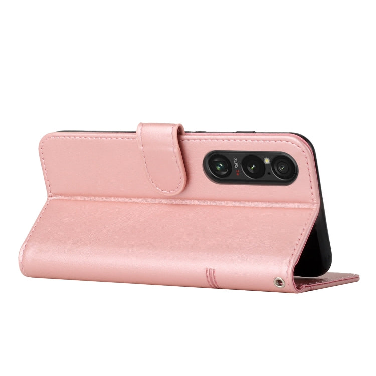 For Sony Xperia 1 VI Stitching Calf Texture Buckle Leather Phone Case