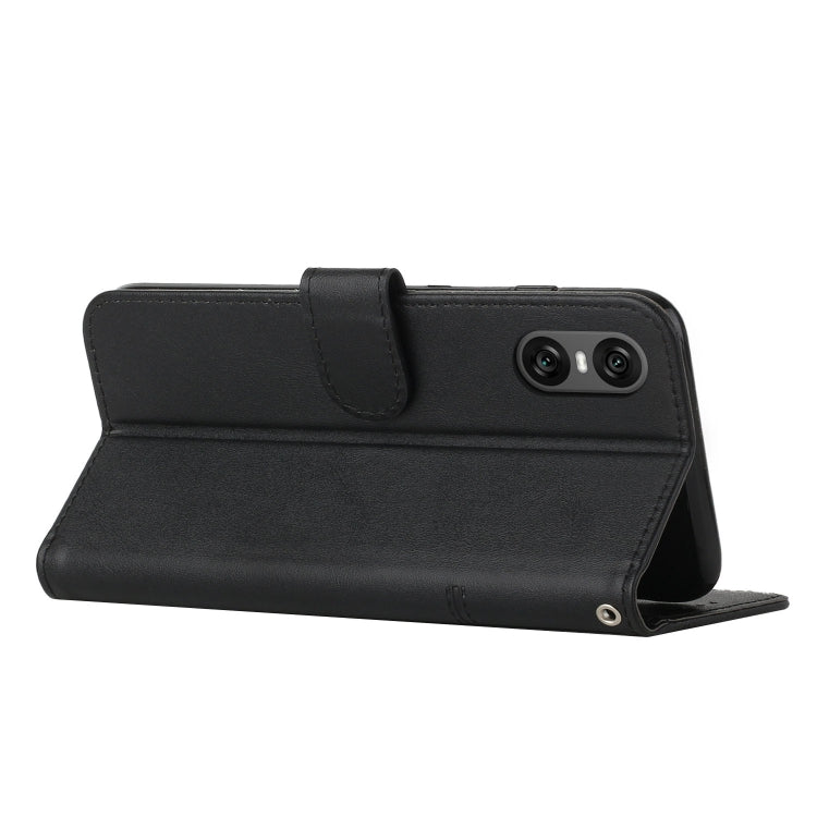 For Sony Xperia 10 VI Stitching Calf Texture Buckle Leather Phone Case