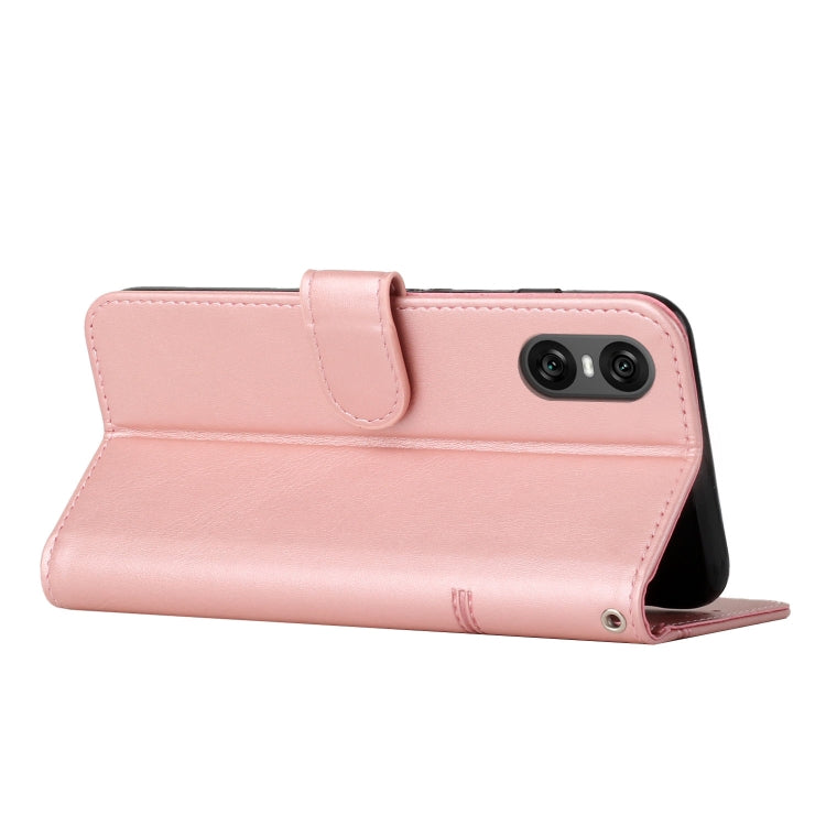 For Sony Xperia 10 VI Stitching Calf Texture Buckle Leather Phone Case