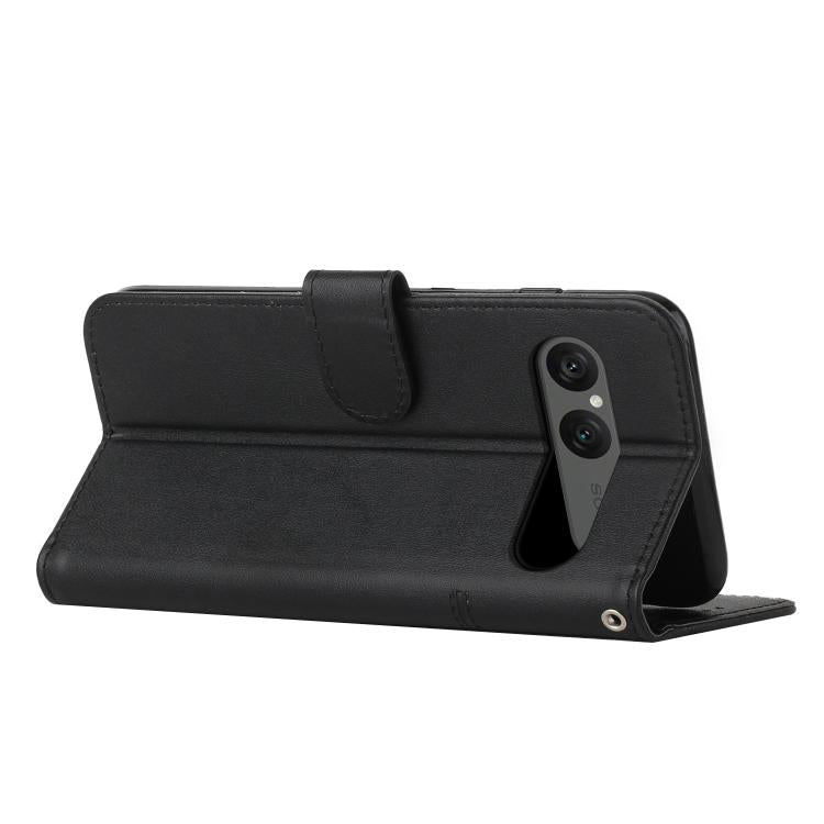 For Sony Xperia 10 VII Stitching Calf Texture Buckle Leather Phone Case