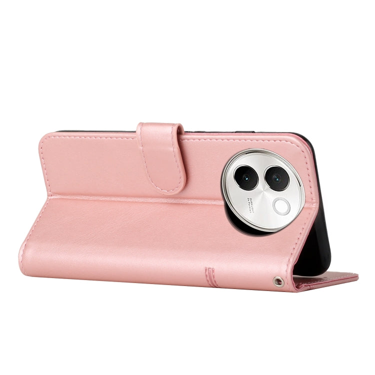 For vivo V30e Stitching Calf Texture Buckle Leather Phone Case
