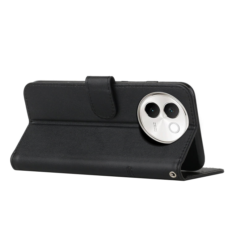 For vivo V30e Stitching Calf Texture Buckle Leather Phone Case