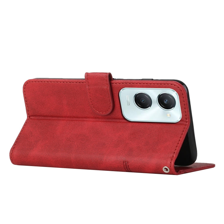 For vivo Y03 / Y18 / Y18e Stitching Calf Texture Buckle Leather Phone Case