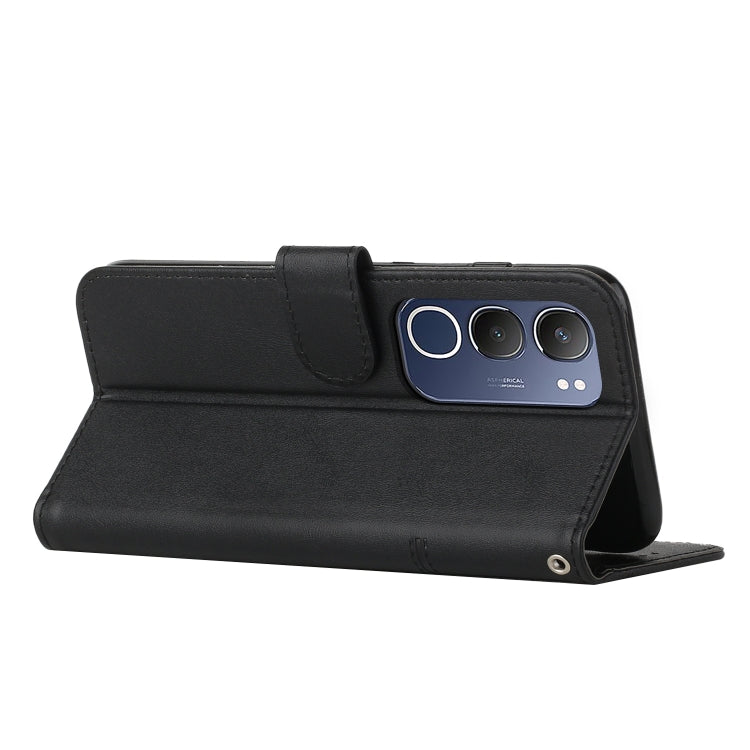 For vivo Y19s Stitching Calf Texture Buckle Leather Phone Case