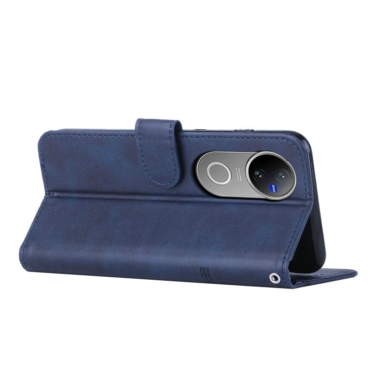 For vivo V50 5G Global Stitching Calf Texture Buckle Leather Phone Case