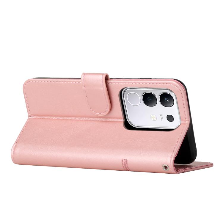 For vivo Y29 4G Stitching Calf Texture Buckle Leather Phone Case