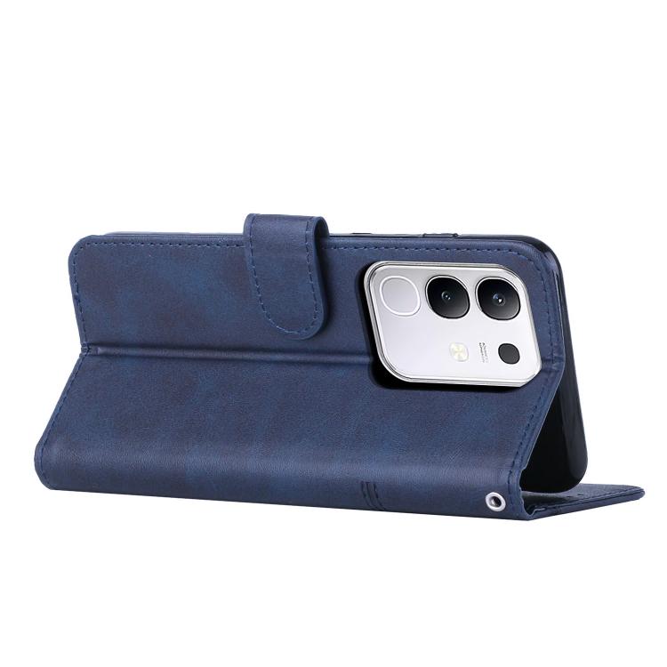 For vivo Y29 4G Stitching Calf Texture Buckle Leather Phone Case