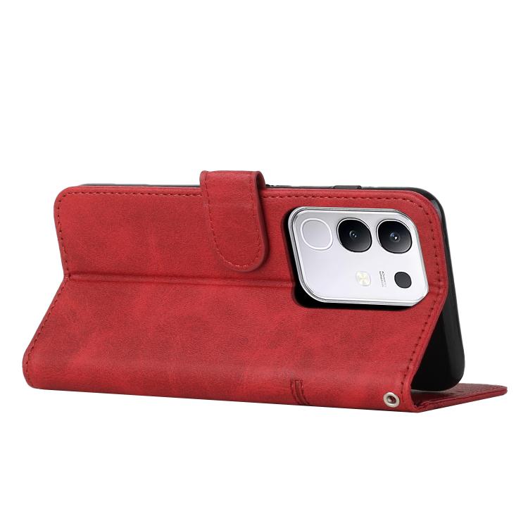 For vivo Y29 4G Stitching Calf Texture Buckle Leather Phone Case