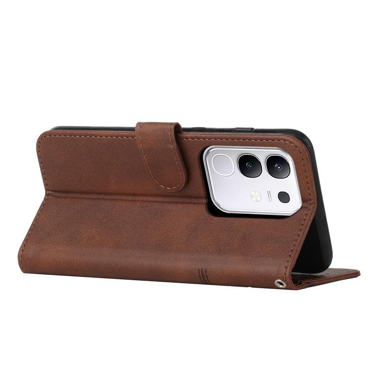 For vivo Y29 4G Stitching Calf Texture Buckle Leather Phone Case