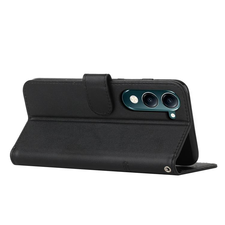 For vivo Y29s 5G / Y04 4G Stitching Calf Texture Buckle Leather Phone Case
