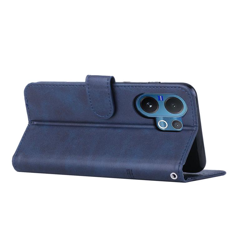 For vivo V60 5G Global Stitching Calf Texture Buckle Leather Phone Case