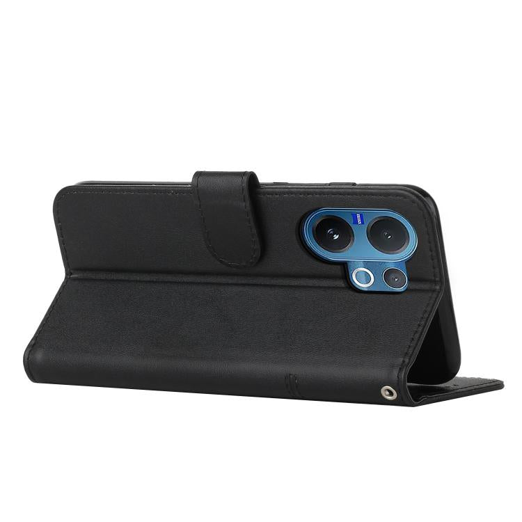 For vivo V60 5G Global Stitching Calf Texture Buckle Leather Phone Case