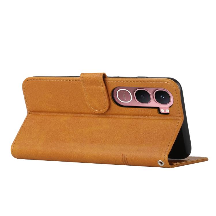 For vivo Y31 5G 2025 Stitching Calf Texture Buckle Leather Phone Case