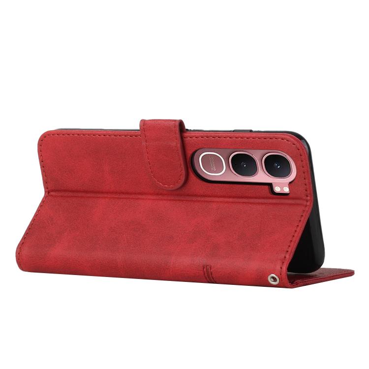 For vivo Y31 5G 2025 Stitching Calf Texture Buckle Leather Phone Case