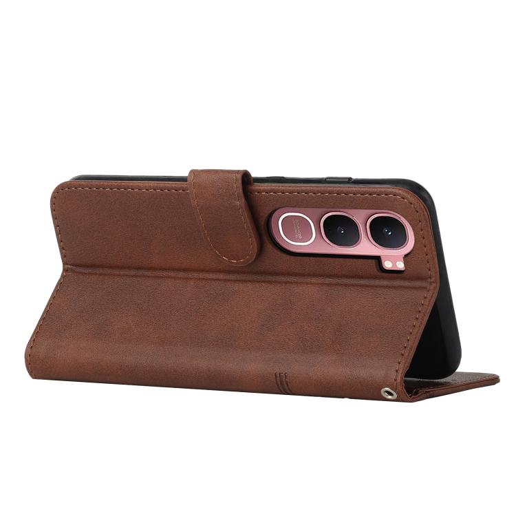 For vivo Y31 5G 2025 Stitching Calf Texture Buckle Leather Phone Case