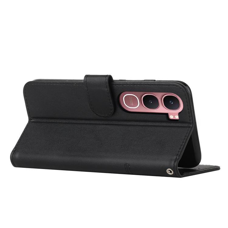 For vivo Y31 5G 2025 Stitching Calf Texture Buckle Leather Phone Case