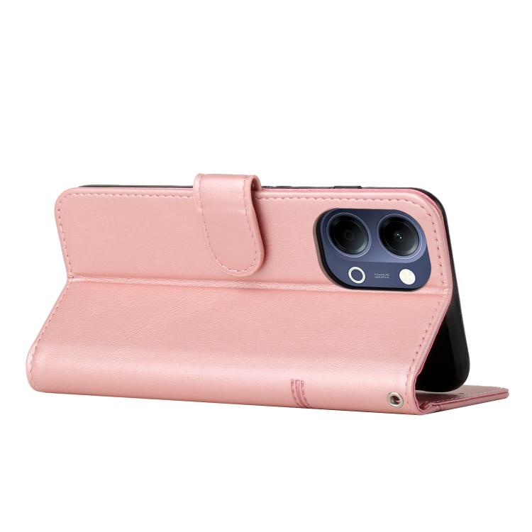 For vivo Y05 4G Stitching Calf Texture Buckle Leather Phone Case