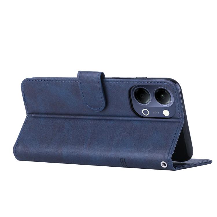 For vivo Y05 4G Stitching Calf Texture Buckle Leather Phone Case