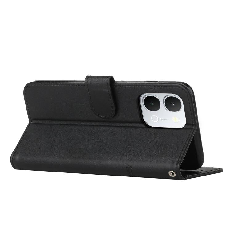For vivo Y500i 5G Stitching Calf Texture Buckle Leather Phone Case