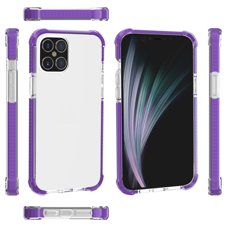 For iPhone 12 / 12 Pro Four-corner Shockproof TPU + Acrylic Protective Case