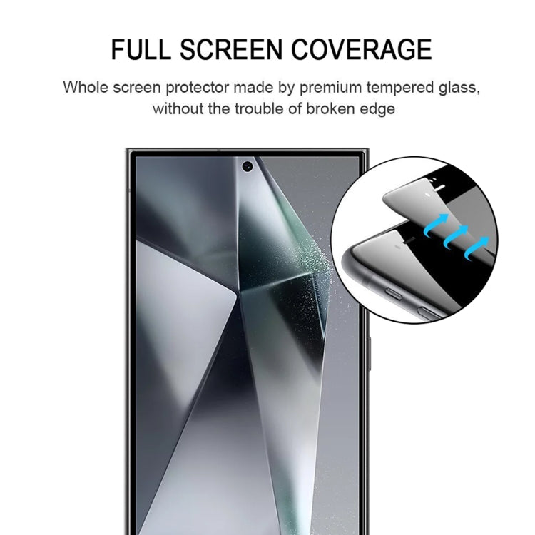 For Samsung Galaxy S25 Ultra 5G Full Glue Screen Tempered Glass Film, Support Fingerprint Unlocking