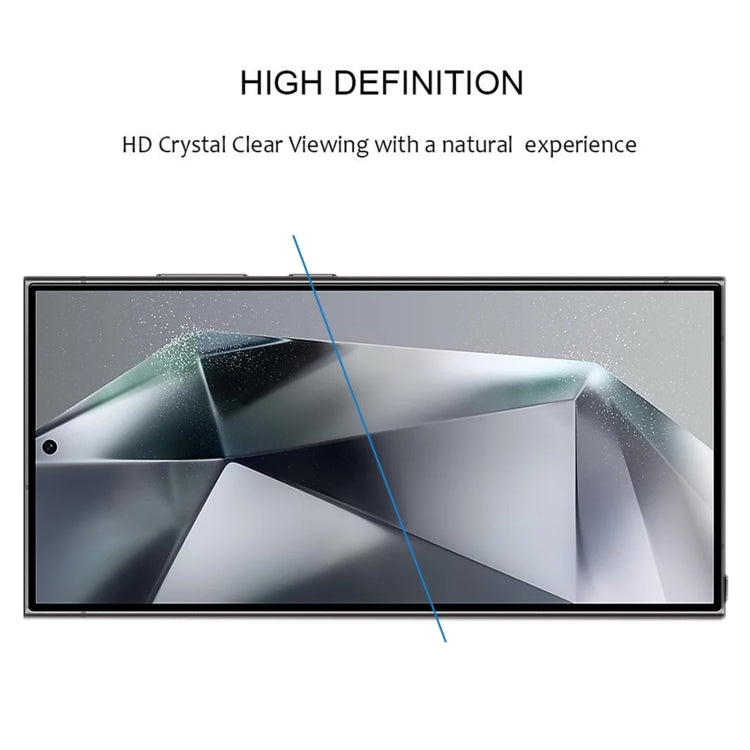 For Samsung Galaxy S25 Ultra 5G Full Glue Screen Tempered Glass Film, Support Fingerprint Unlocking