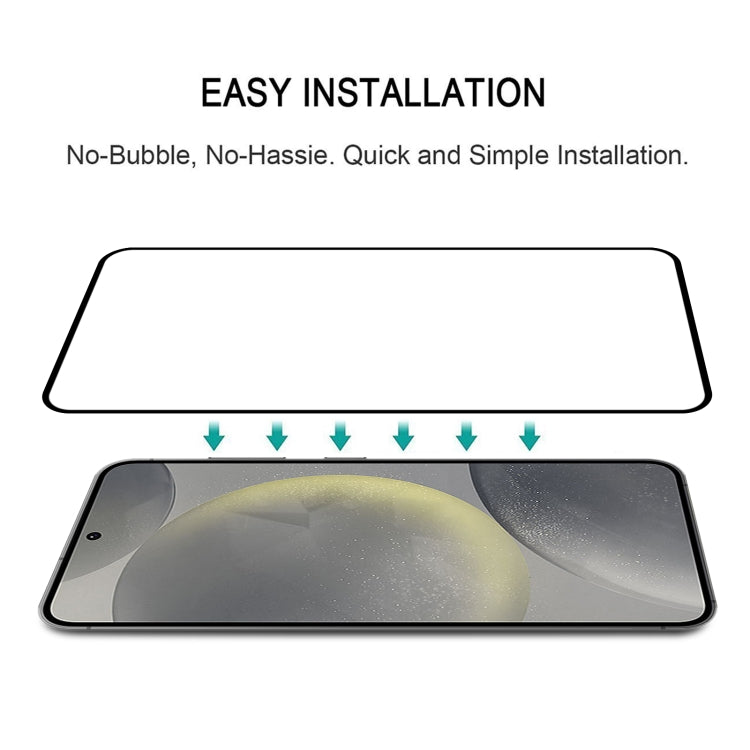 For Samsung Galaxy S25 5G Full Glue Screen Tempered Glass Film, Support Fingerprint Unlocking