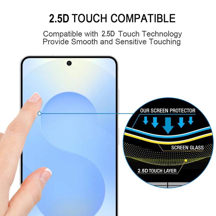 For Samsung Galaxy S26 5G Full Glue Screen Tempered Glass Film, Support Fingerprint Unlocking