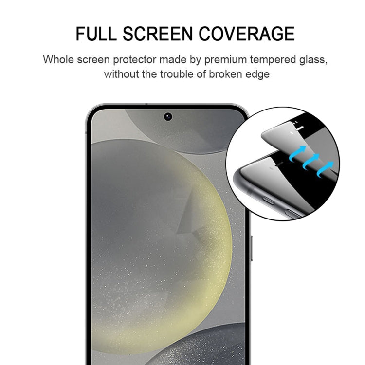 For Samsung Galaxy S25+ 5G 25pcs Full Glue Screen Tempered Glass Film, Support Fingerprint Unlocking