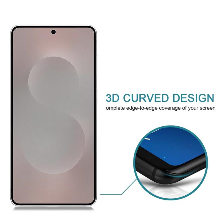 For Samsung Galaxy S25 Edge 5G Full Cover Anti-peeping Tempered Glass Film, Support Fingerprint Unlocking